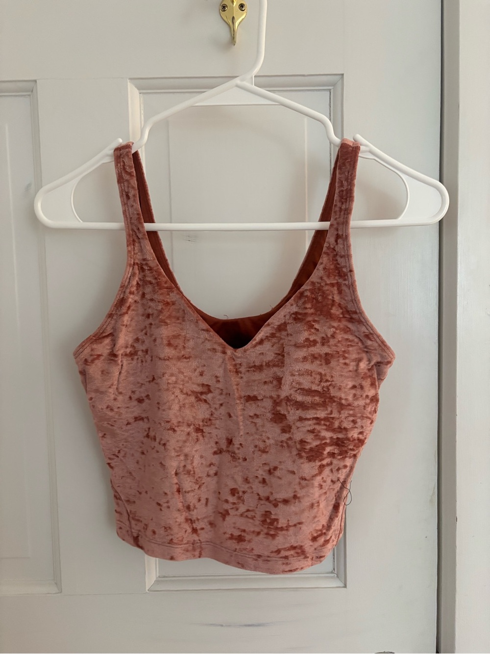 lululemon athletica Crushed Velvet V-Neck Tank - Dusty Rose